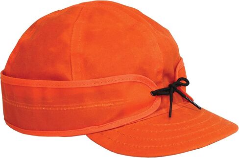 Stormy Kromer Waxed Cotton Cap - Lightweight Fall Hat with Earflaps in Kuwait