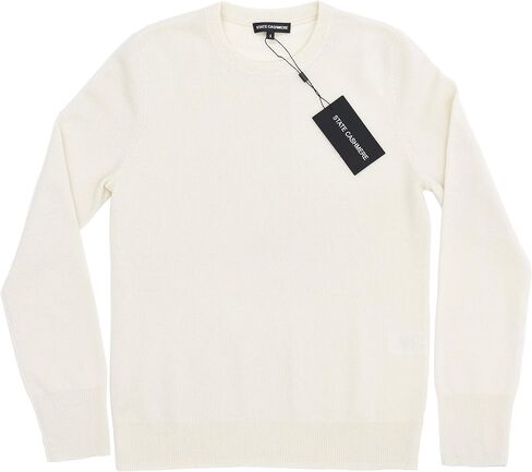 State Cashmere Essential Crewneck Sweater 100% Pure Cashmere Long Sleeve Pullover for Women in Kuwait