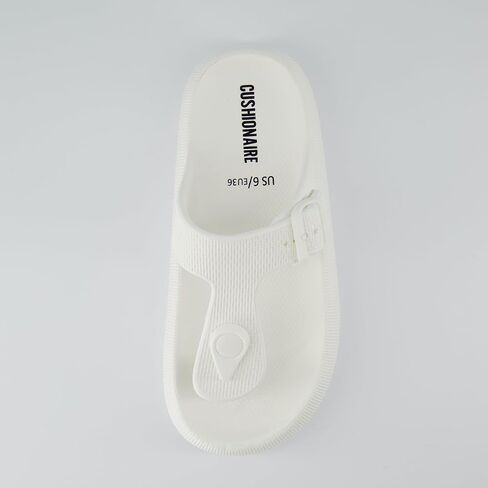 صندل نسائي من CUSHIONAIRE Flo thong Recovery Cloud Pool Slide مع +مريح in Saudi Arabia