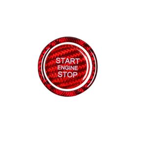 hors Carbon Fiber Engine Start Stop Switch Button Frame Decal Cover Trim for Audi A3 A4 A5 A6 A7 A8 Q3 Q5 Q7 TT Sline (Red) in Saudi Arabia