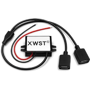 XWST DC إلى DC 12V 24V إلى 5V 3A 15W 15watt مع محول طاقة إخراج USB صغير 8V-40V إلى 5V منظم باك الجهد، وحدة تنحى، وحدة محول مقاومة للماء 5V فولت in Kuwait
