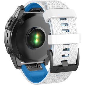 MYSNBKN متوافق مع سوار Garmin Fenix ​​7X Band، سوار ساعة من السيليكون الناعم 26 مم بديل لساعة Fenix ​​5X/Fenix ​​6X/Fenix ​​5X Plus/Fenix ​​6X Pro/Fenix ​​3/Fenix ​​3HR الذكية in Kuwait