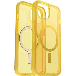 سلسلة OtterBox Symmetry + حافظة مضادة للميكروبات مع Magsafe لهاتف iPhone 14 وiPhone 13 (فقط) - عبوة غير مخصصة للبيع بالتجزئة - (Stardust (شفاف/لامع))