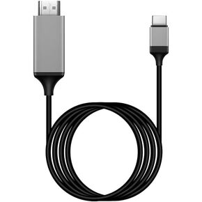 USB C to HDMI Adapter for iPhone 15, 4K@60Hz USB 3.1 Type-C to HDMI for Home Office,Thunderbolt 3/4 Compatible with MacBook Pro/Air,Mobile Phone,iPad,Laptop,Computer (Black)