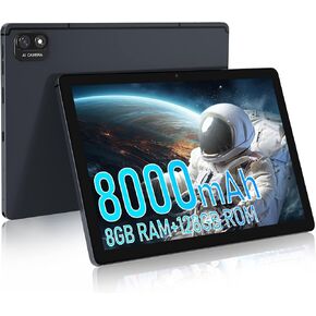 Latest Android 12 Tablet with 4G LTE Cellular,8GB RAM,128GB ROM,1TB Expand,Octa Core,10.1 Inch 1920x1200 FHD IPS Screen,8000mAh Battery,5+13MP Dual Camera,Dual Sim Card Slot,2.4/5G WiFi,Bluetooth