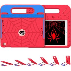 زون فوكر حافظة للاطفال لايباد الجيل التاسع/ايباد الجيل الثامن/ايباد الجيل السابع، حافظة مضادة للصدمات بزوايا رؤية متعددة قابلة للتعديل لايباد 10.2 انش 2021/2020/2019 للاطفال والاولاد، احمر وازرق in Kuwait