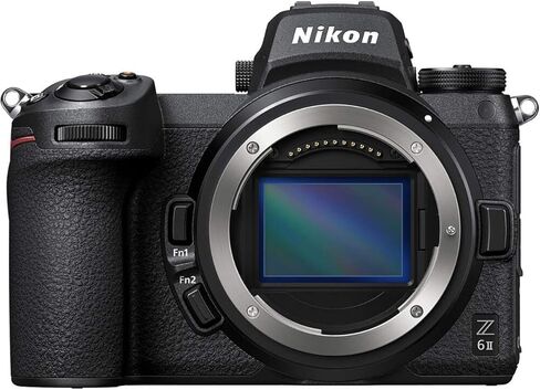 مجموعة كاميرا Nikon Z 6II بدون مرآة مع محول تركيب FTZ II، وبطارية إضافية، وحزام معصم بتصميم الذروة، وواقي شاشة in Saudi Arabia