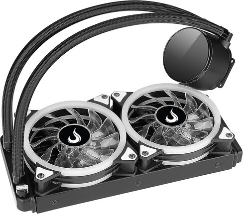 مبرد مياه لحالة الكمبيوتر - Rise Mode Gamer باللون الأسود، RGB، 240 ملم in Kuwait