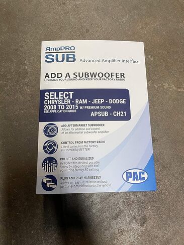 Pac APSUB-CH21 Subwoofer Amplifier Integration in Saudi Arabia