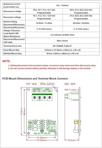 CZH-LABS Electronics-Salon Low الجهد فصل الوحدة LVD، 12 فولت 30 أمبير، حماية / إطالة عمر البطارية. in Kuwait