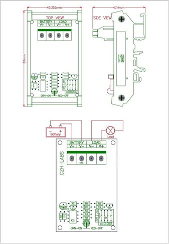 CZH-LABS Electronics-Salon Low الجهد فصل الوحدة LVD، 12 فولت 30 أمبير، حماية / إطالة عمر البطارية. in Kuwait