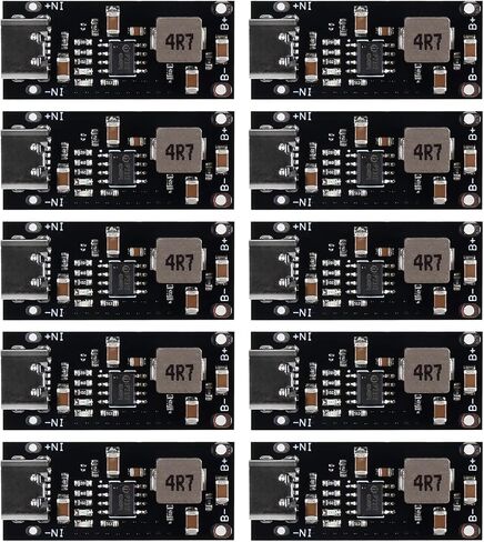 AITIAO 10pcs Type C USB 5V 3A Lithium Battery Charging Board Fast Charger Board Buck Module IP2312 CC/CV Mode 5V to 4.2V in Saudi Arabia