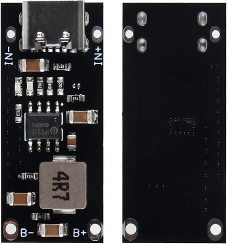 AITIAO 10pcs Type C USB 5V 3A Lithium Battery Charging Board Fast Charger Board Buck Module IP2312 CC/CV Mode 5V to 4.2V in Saudi Arabia