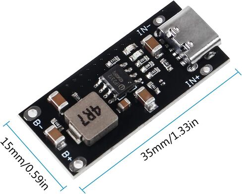 AITIAO 10pcs Type C USB 5V 3A Lithium Battery Charging Board Fast Charger Board Buck Module IP2312 CC/CV Mode 5V to 4.2V in Saudi Arabia