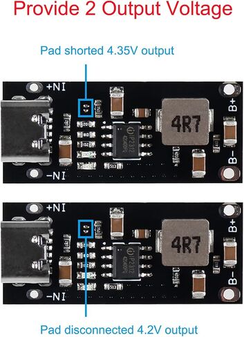 AITIAO 10pcs Type C USB 5V 3A Lithium Battery Charging Board Fast Charger Board Buck Module IP2312 CC/CV Mode 5V to 4.2V in Saudi Arabia