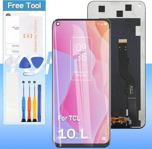 Yondista لـ TCL 10L/10 Lite/PLEX T780H قطع غيار للشاشة 6.53 بوصة شاشة LCD تعمل باللمس استبدال محول الأرقام in Saudi Arabia