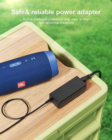 شاحن محول 19 فولت لسماعات JBL Boombox، Xtreme، Xtreme 2 المحمولة بلوتوث المقاومة للماء JBL Boombox مكبر صوت لاسلكي محمول (أسود أزرق أحمر) مزود سلك الطاقة in Kuwait