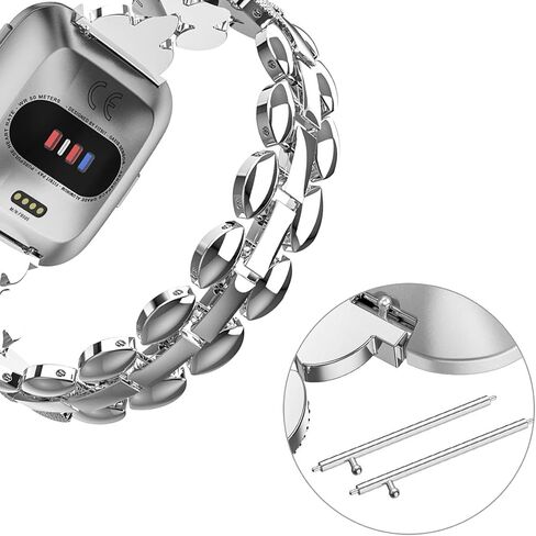 طقم من 6 قطع متوافق مع Fitbit Versa Pins، Universal من الفولاذ المقاوم للصدأ Versa سريع الفك من أجل Versa Smart Watch Replacement Accessories in Saudi Arabia