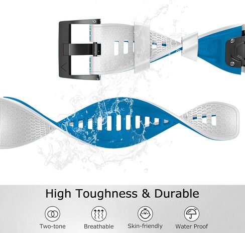 MYSNBKN متوافق مع سوار Garmin Fenix ​​7X Band، سوار ساعة من السيليكون الناعم 26 مم بديل لساعة Fenix ​​5X/Fenix ​​6X/Fenix ​​5X Plus/Fenix ​​6X Pro/Fenix ​​3/Fenix ​​3HR الذكية in Kuwait