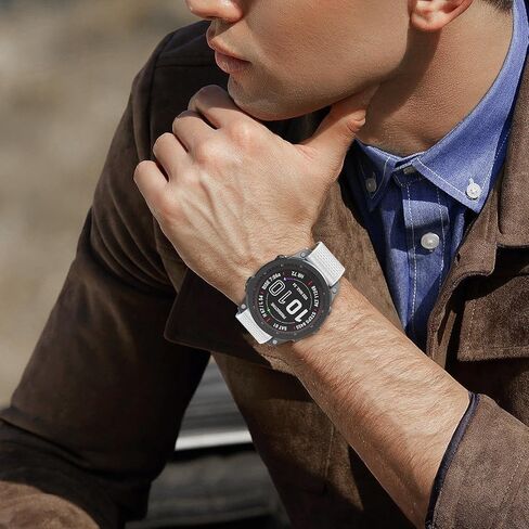 MYSNBKN متوافق مع سوار Garmin Fenix ​​7X Band، سوار ساعة من السيليكون الناعم 26 مم بديل لساعة Fenix ​​5X/Fenix ​​6X/Fenix ​​5X Plus/Fenix ​​6X Pro/Fenix ​​3/Fenix ​​3HR الذكية in Kuwait