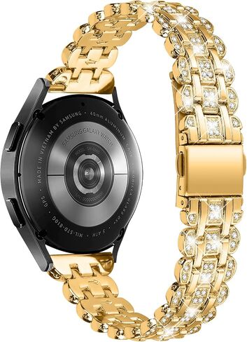 أحزمة ساعة FitTurn المعدنية المتوافقة مع Garmin Venu 2 Plus/Venu Sq Music/Venu Sq Watch بديلة سريعة الإصدار لأساور الساعات سوار المجوهرات لموسيقى Forerunner 55/158/245/645 in Kuwait