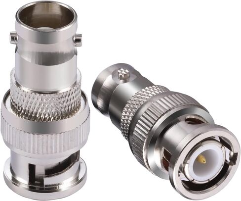 2PCS BNC Adapters BNC Male to BNC Male for CB Antenna BNC Aerial CB Aerial CB Antenna 4G Antenna Ham Radio HD Video HDTV in Kuwait