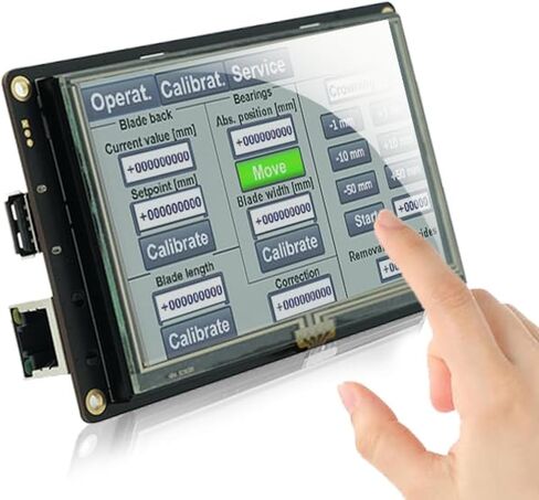 اس سي بي آر اتش ام آي وحدة عرض ذكية اتش ام اي TFT LCD مقاس 7 انش مع برنامج واجهة المستخدم الرسومية المجاني + منفذ UART + وحدة المعالجة المركزية كورتكس A8 لمشروع اردوينو ESP32 او التحكم في المعدات in Kuwait