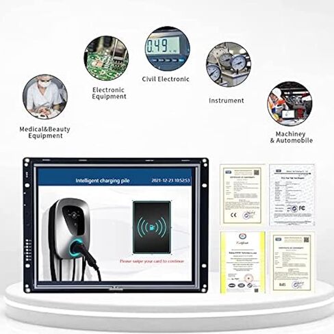 اس سي بي آر اتش ام آي وحدة عرض ذكية اتش ام اي TFT LCD مقاس 7 انش مع برنامج واجهة المستخدم الرسومية المجاني + منفذ UART + وحدة المعالجة المركزية كورتكس A8 لمشروع اردوينو ESP32 او التحكم في المعدات in Kuwait