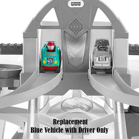 Replacement Car for Little People Launch 'n Loop Raceway - GMJ12 ~ Replacement Blue / Teal Vehicle with Driver in Saudi Arabia
