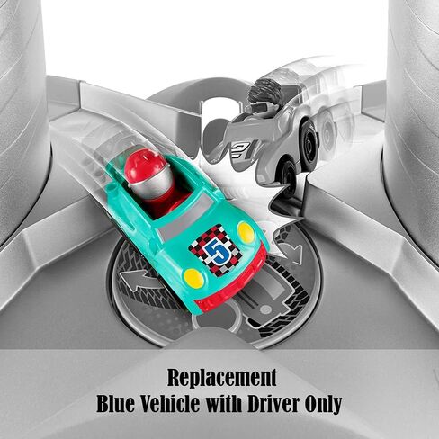 Replacement Car for Little People Launch 'n Loop Raceway - GMJ12 ~ Replacement Blue / Teal Vehicle with Driver in Saudi Arabia