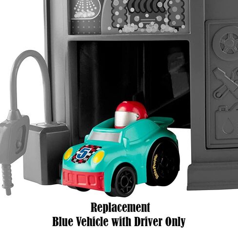 Replacement Car for Little People Launch 'n Loop Raceway - GMJ12 ~ Replacement Blue / Teal Vehicle with Driver in Saudi Arabia