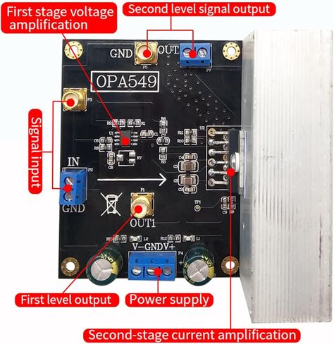 Taidacent OPA549 مضخم الطاقة الصوتي 8A تيار عالي الجهد العالي تيار مضخم تشغيلي مع تأرجح إخراج ممتاز in Saudi Arabia