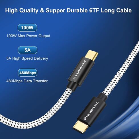 شاحن USB-C بقدرة 45 وات، شاحن PowerLot فائق السرعة وكابل 6 أقدام، شاحن S22 Ultra شاحن S21 Ultra بقدرة 45 وات، شاحن GaN USB C مع PD 3.0 PPS/AFC، لهاتف Galaxy S22، S21، Z Flip 5، Fold 5، iPhone 15، iPad، ماك بوك in Kuwait