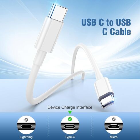 iPhone 15 Charger Fast Charging 10 ft,Apple 20W USB C Wall Block and Type C to C Cable Cord Long,iPad Pro Plug Power Adapter Cube Brick for iPhone 15 Pro Max/15 Plus/iPad 12.9/11inch/Air/Mini/4th/6 in Saudi Arabia