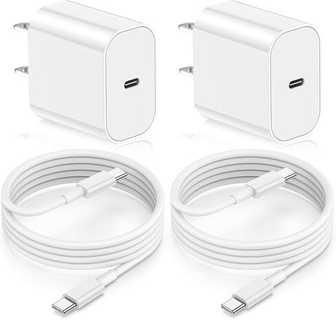 iPhone 15 Charger Fast Charging 10 ft,Apple 20W USB C Wall Block and Type C to C Cable Cord Long,iPad Pro Plug Power Adapter Cube Brick for iPhone 15 Pro Max/15 Plus/iPad 12.9/11inch/Air/Mini/4th/6 in Saudi Arabia