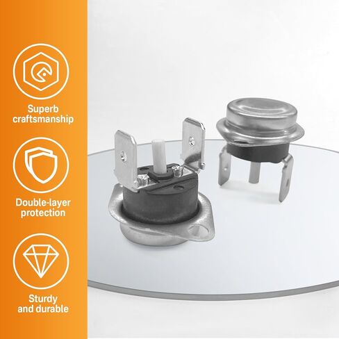 SuperDi 2Pack 47-22861-01 مفتاح حد الفرن L350، بديل لمفتاح حد Rheem SRL350 350F in Saudi Arabia