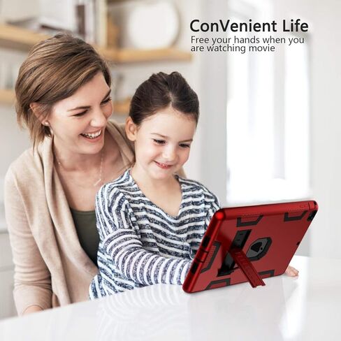 ibeacos Case for Ipad 5,3 in 1 PC and Soft Silicone Built-in Stand, Shock-Resistant and Rugged Protective Tablet Cover in Kuwait