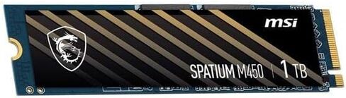 MSI وسيط تخزين ذو حالة ثابتة M450 سعة 1 تيرابايت من سباتيوم - M.2 2280 داخلي - PCI Express NVMe [PCI Express NVMe 4.0 × 4] in Kuwait