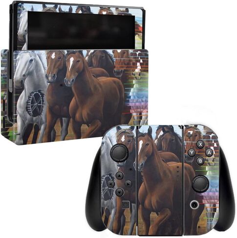 MightySkins Skin Compatible with Nintendo Switch - Domestic Deer | Protective, Durable, and Unique Vinyl Decal wrap Cover | Easy to Apply, Remove, and Change Styles | Made in The USA in Kuwait