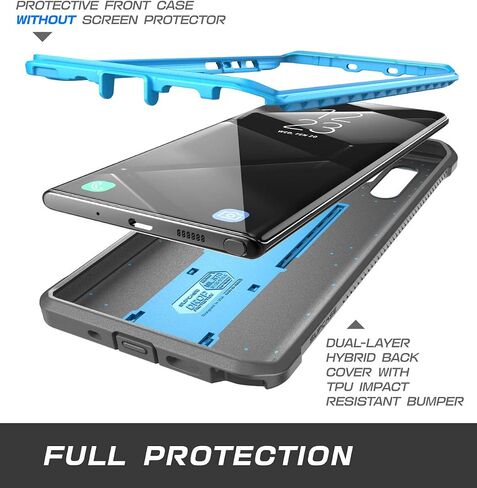 حافظة سلسلة SUPCASE Unicorn Beetle Pro مصممة لهاتف Samsung Galaxy Note 10 Plus/Note 10 Plus 5G، حافظة متينة لكامل الجسم ومسند بدون واقي شاشة مدمج (أسود) in Kuwait