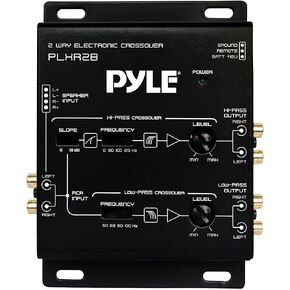 شبكة كروس إلكترونية ثنائية الاتجاه من Pyle PLXR2B - عناصر تحكم مستقلة في مستوى إخراج التمرير العالي/المنخفض