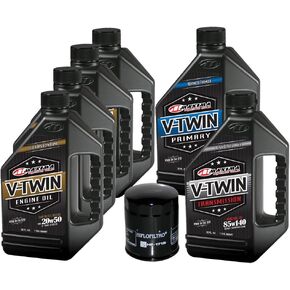 MaximaHiflofiltro VTTOCK21 Complete Engine Oil Change Kit for V-Twin Synthetic Blend Harley Davidson Twin Cam, 6 Quart in Saudi Arabia