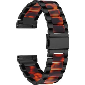 Mtozon Stainless Steel Bands Compatible with fitbit Sense 2/Sense/Versa 4/Versa 3, Replacement Classic Metal Wristband for Men