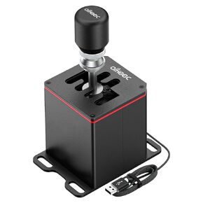 aikeec USB Truck Simulator Shifter for Logitech G29 G27 G25 G920 Thrustmaster T300RS/T500 GT Sim Racing Shifter for PC Windows Racing Games, Froza, Dirt, WRC, Assetto Corsa ATS & ETS2 6+R