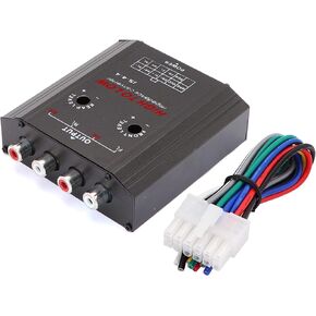 جيميتر محول مضخم صوت عالي ومنخفض مع 4 قنوات لمضخم الصوت التلقائي ومشغل سي دي وواجهة عالية الى منخفضة لسيارات فورد المختارة in Kuwait