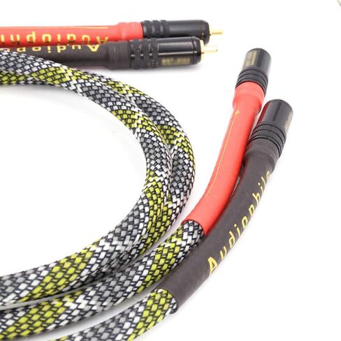 كابل Moonsaudio HiFi Interconnect 2RCA ذكر إلى كابلات RCA ذكر AV مزدوجة، كابل صوت ستيريو رقمي وتناظري للمسرح المنزلي، تلفزيون عالي الوضوح، مكبرات الصوت، نظام هاي فاي (3M/10FT) in Kuwait