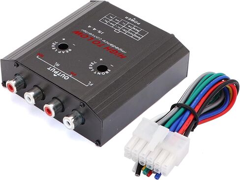 جيميتر محول مضخم صوت عالي ومنخفض مع 4 قنوات لمضخم الصوت التلقائي ومشغل سي دي وواجهة عالية الى منخفضة لسيارات فورد المختارة in Kuwait