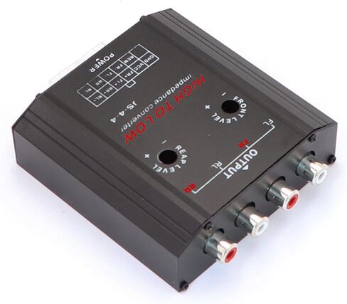 جيميتر محول مضخم صوت عالي ومنخفض مع 4 قنوات لمضخم الصوت التلقائي ومشغل سي دي وواجهة عالية الى منخفضة لسيارات فورد المختارة in Kuwait