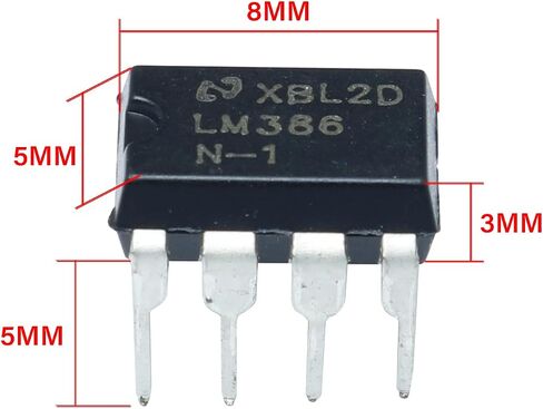 LM386 مضخم الصوت FMHXG 20 قطعة LM386N DIP-8 مضخم طاقة الصوت منخفض الجهد، مضخم طاقة الصوت in Saudi Arabia