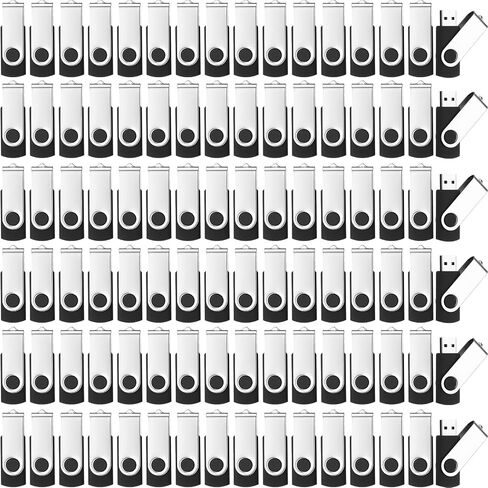 Kanayu 100 Pack USB Flash Drives Bulk 2.0 USB Thumb Drives Memory Jump Drive with LED Light Portable Keychain Flash Drive for Data Storage Pc Computer Laptop Office School (16GB) in Saudi Arabia
